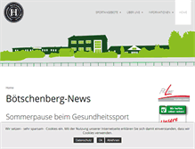 Tablet Screenshot of helmstedter-sportverein.de